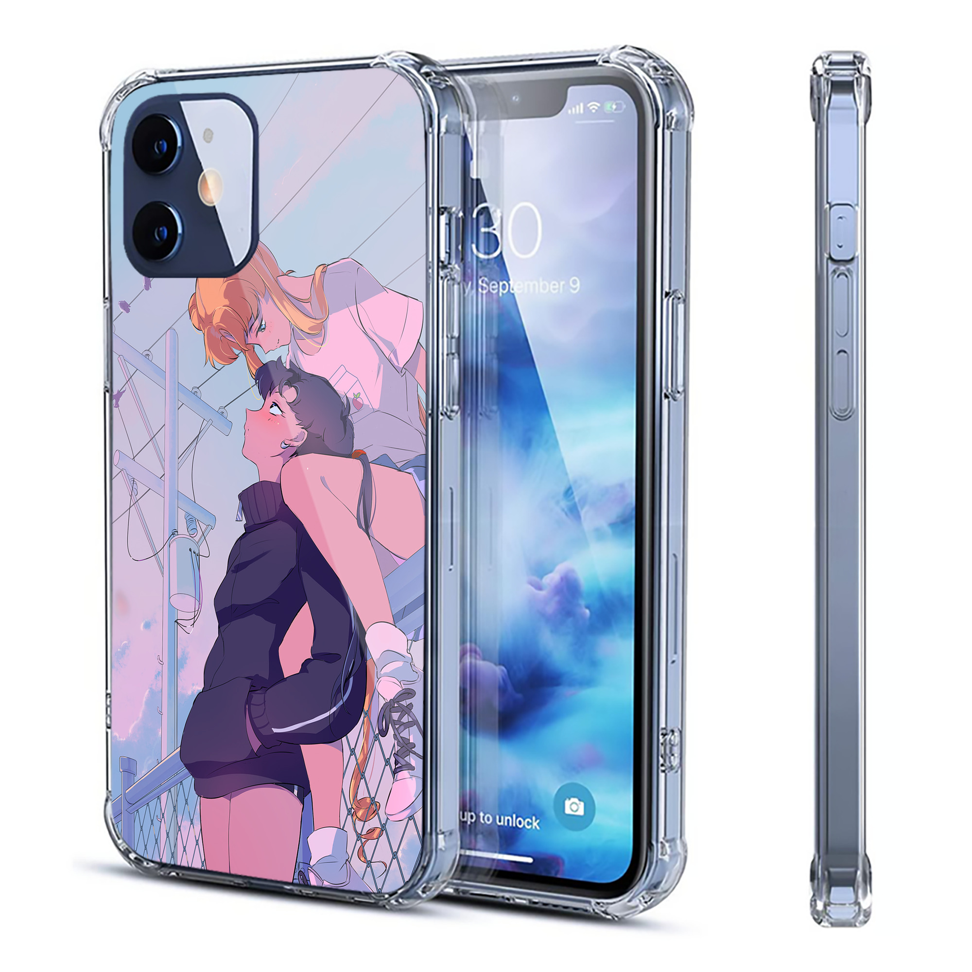 （画像用） 美少女戦士セーラームーン Sailor Moon 【iPhone 12シリーズ対応】透明スマホケース（クリアソフトケース）